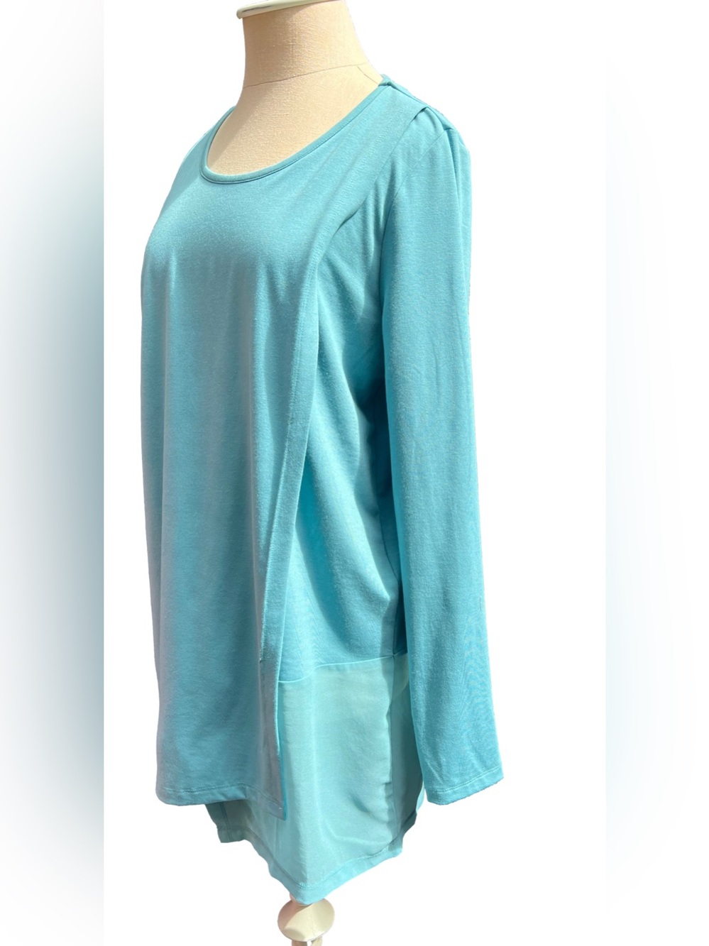 Soft Surroundings "Touch of Sheer" Tunic Blouse Size Small - Picture 3 of 8